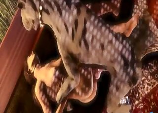 Hectic fucking session with a captured brunette archeologist in HD