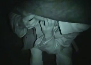 Horny zoophile roaming at night in search of a huge horse cock