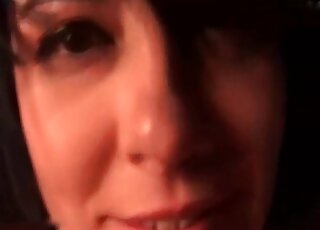 Bestiality addicted mature bitch goes wild in a dog fucking session