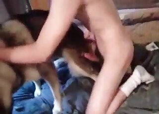 Zoo sex addicted fellow gives his dog a really severe pounding