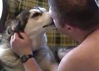 Nasty sex tape video with a gay dude that loves furry dog cocks